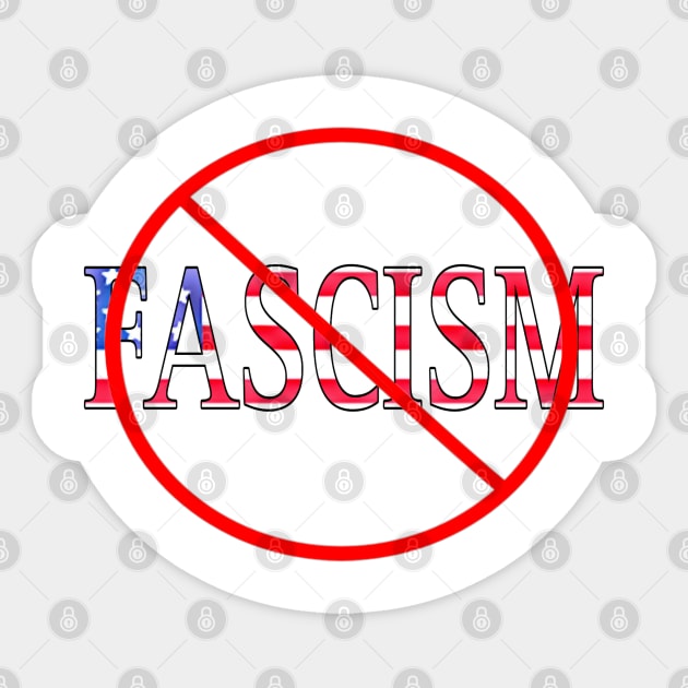 🚫  USA Fascism Sticker by Subversive-Ware 